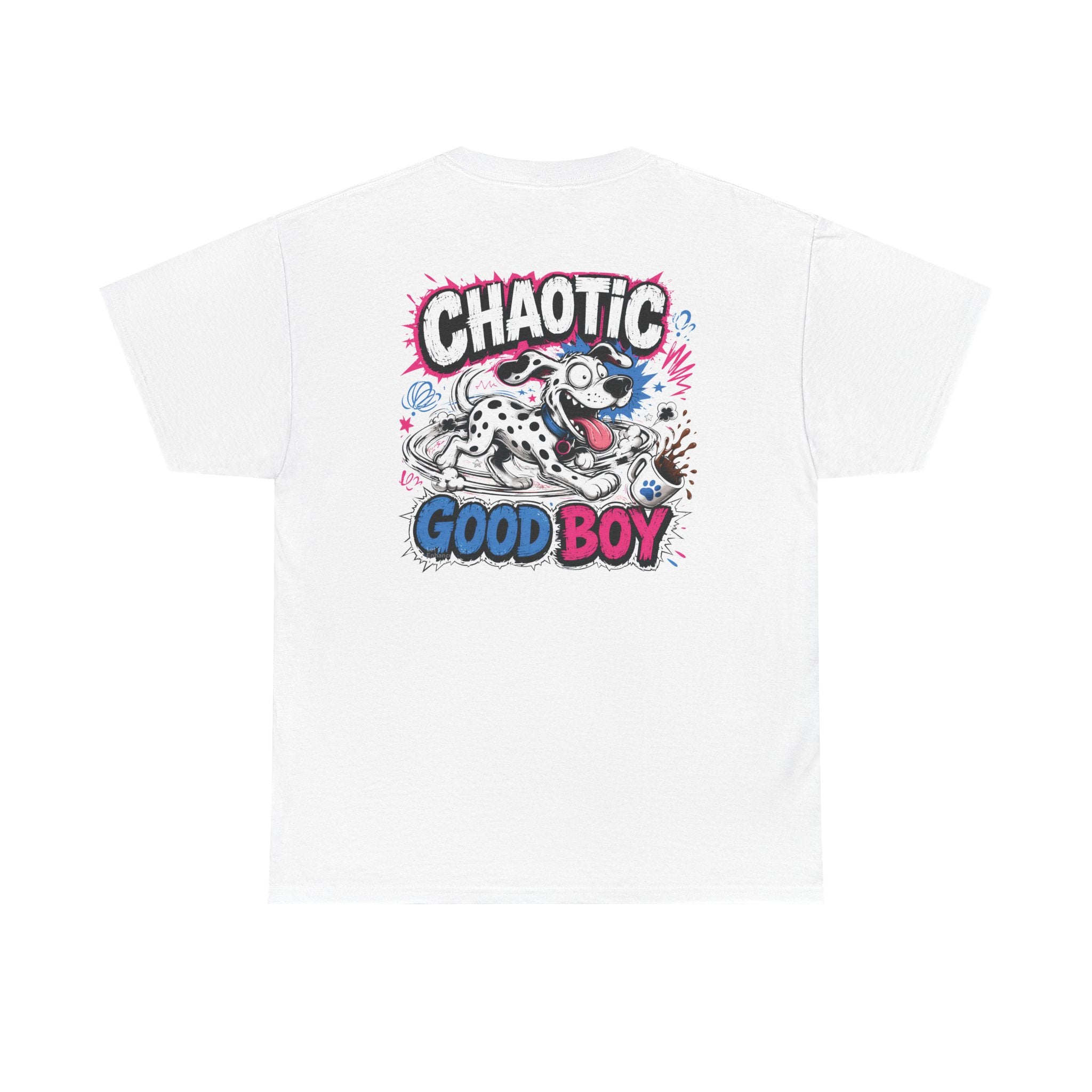 T-Shirt — Chaotic Good Boy Graphic Tee (Playful Dalmatian Dog Design)
