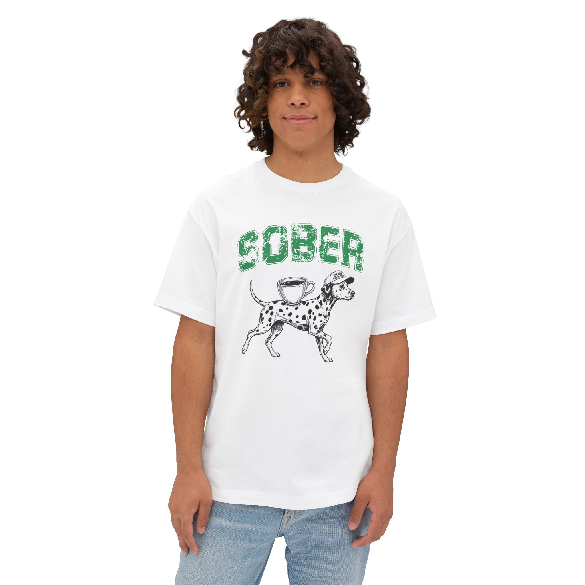 Sober Dalmatian Tee — Funny Recovery Dog Graphic T-Shirt