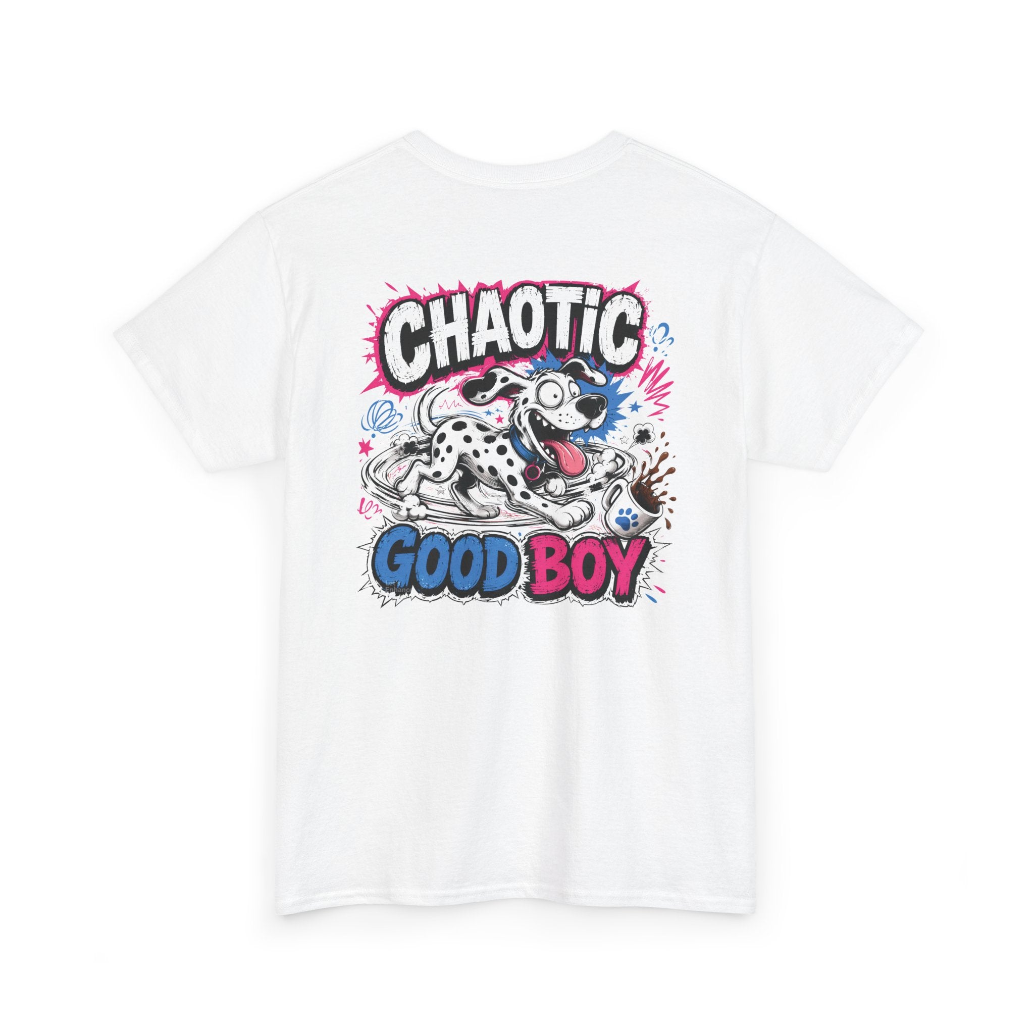 T-Shirt — Chaotic Good Boy Graphic Tee (Playful Dalmatian Dog Design)
