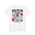 Graphic Tee — “Feral But Free” Dog Illustration Shirt