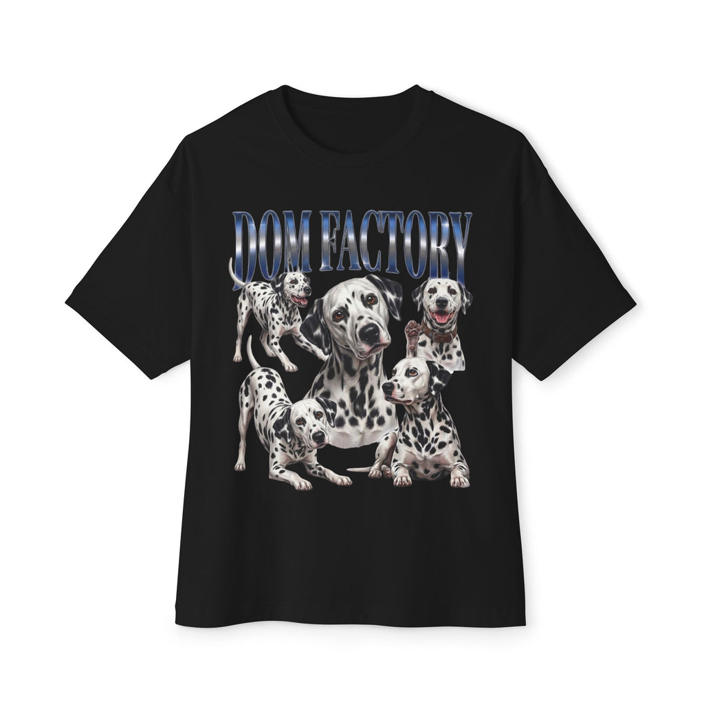 Dalmatian 'Dom Factory' Tee - Graphic Dog Lover Oversized Boxy T-Shirt