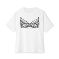 Boxy Tee with Dalmatian Print Bra Illustration – Playful Graphic Shirt