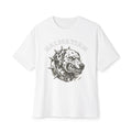 Dalmatian Bulldog Graphic Tee – Spiked Collar Punk Dog Oversized Shirt