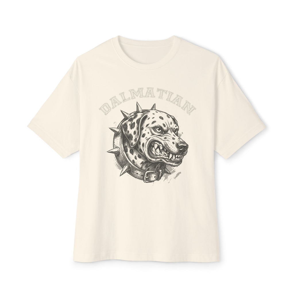 Dalmatian Bulldog Graphic Tee — Oversized Boxy Streetwear T‑Shirt